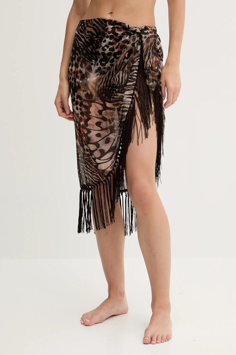 Pareo Guess hnědá barva, E5GZ01 WH4T2