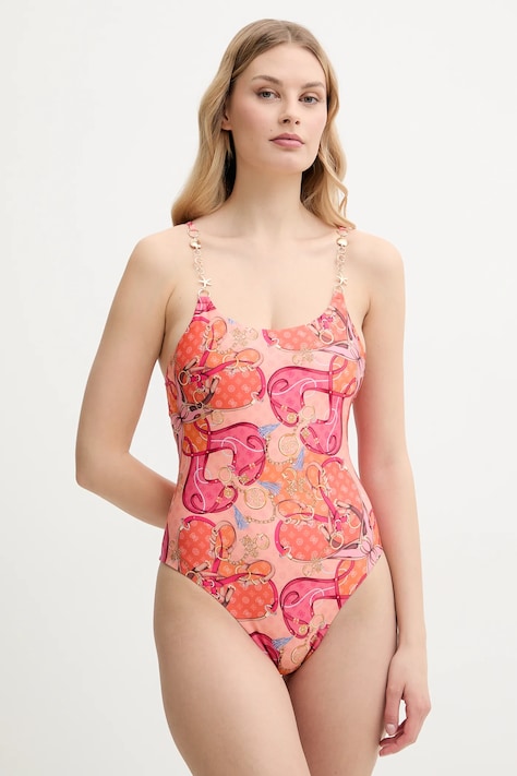 Guess costum de baie întreg culoarea portocaliu, cupa moale, E5GJ21 KCR12