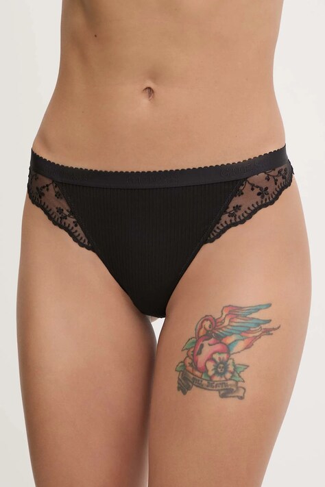 Guess chiloti brazilieni LIVIA culoarea negru, O5GE05 KCQ60