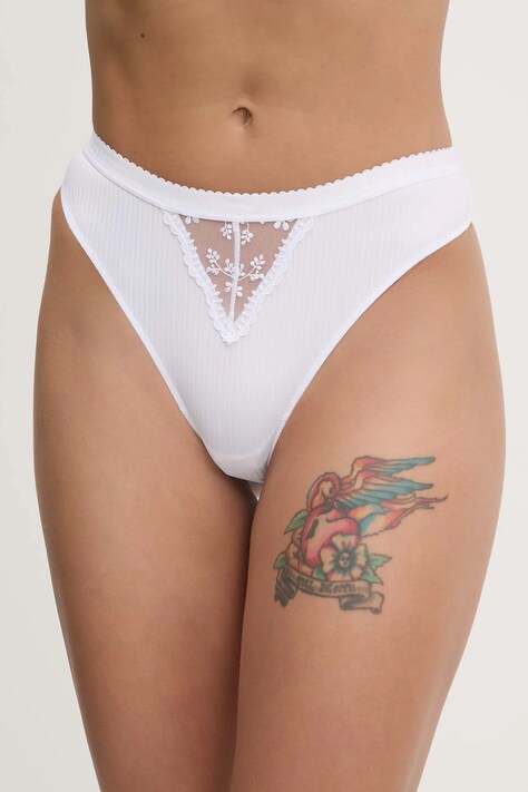 Guess tanga LIVIA culoarea alb, O5GE06 KCQ60
