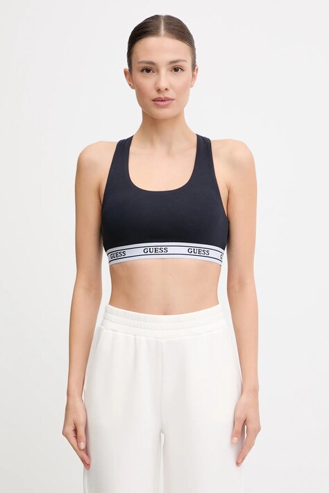 Σουτιέν Guess ALINE χρώμα: μαύρο, V5GP26 KCSA2