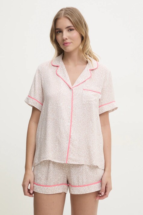 Pyžamo Dkny béžová barva, YI50043