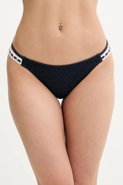 Hollister Co. chiloti de baie culoarea albastru marin, KI311-5120