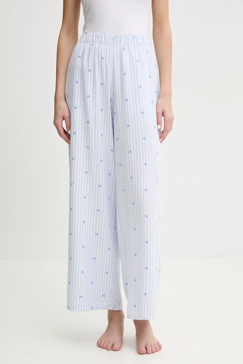 Pyžamové kalhoty Hollister Co. modrá barva, KI346-5040