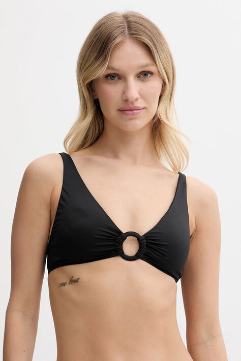Lauren Ralph Lauren bikini felső narancssárga, enyhén merevített kosaras, 20501142