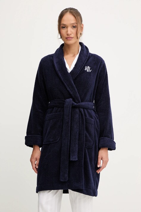 Pamučni kućni orgtač Lauren Ralph Lauren boja: bijela, ILN42298