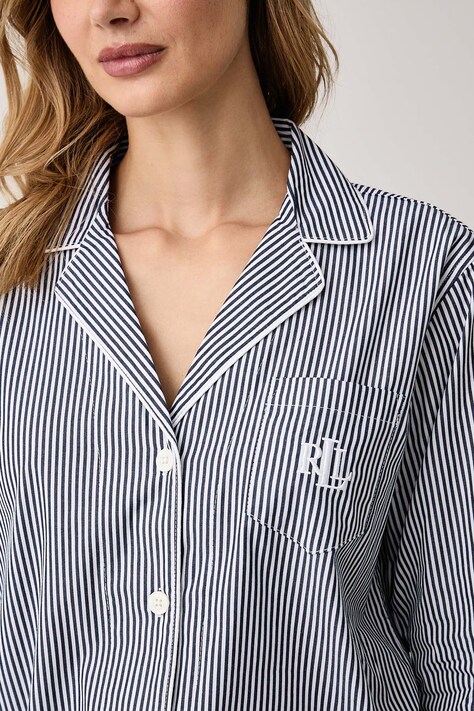 Lauren Ralph Lauren роздільна піжама жіноча бавовняна — SS25-BID1HU, темно-синій — фото 5