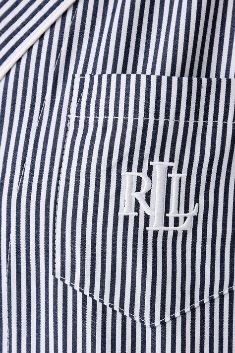 Lauren Ralph Lauren роздільна піжама жіноча бавовняна — SS25-BID1HU, темно-синій — фото 6