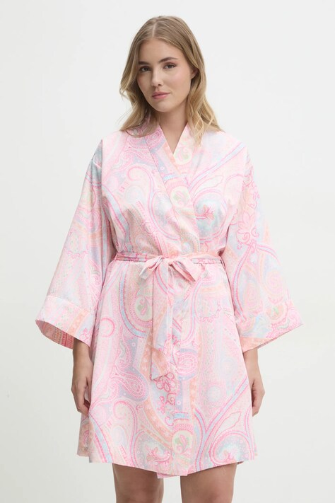 Ρόμπα Lauren Ralph Lauren χρώμα: ροζ, ILN42405