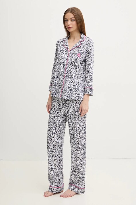 Пижама Lauren Ralph Lauren дамска в тъмносиньо ILN92401