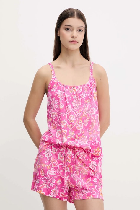 Lauren Ralph Lauren pijama culoarea turcoaz, ILN12428