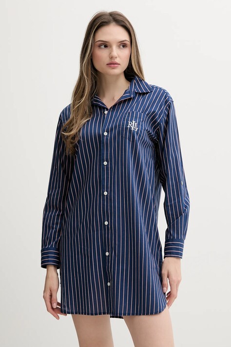 Lauren Ralph Lauren koszula nocna damska kolor granatowy ILN32429