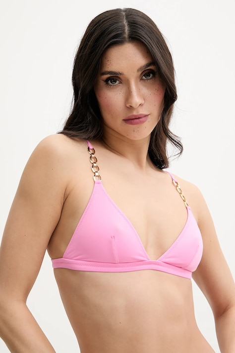 Melissa Odabash bikini felső rózsaszín, puha kosaras, Mexico