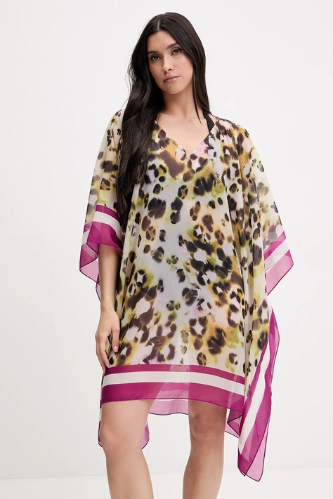 Liu Jo cămașă de plajă culoarea gri, VA5173.T4902