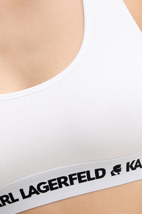 Бюстгальтер Karl Lagerfeld LOGO BRALETTE — SS25-BID1LS, білий — фото 5