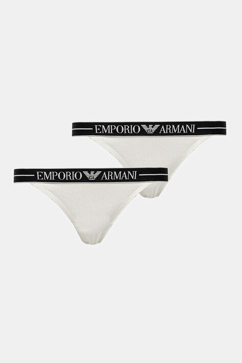 Emporio Armani Underwear tanga 2-pack culoarea alb, EW000405 AF10881