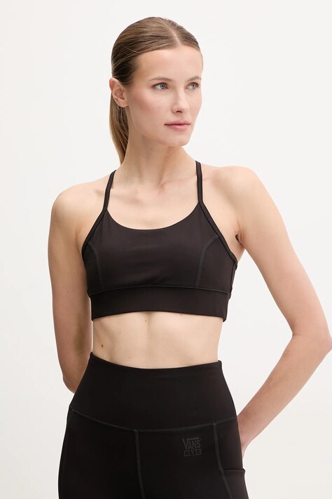 Vans sutien sport culoarea negru, uni, VN000K3MBLK1