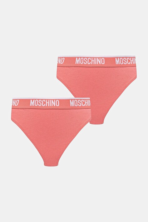 Moschino Underwear tanga 2-pack culoarea roz, 1389.4406