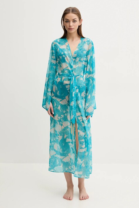 Kurt Geiger London narzutka plażowa kolor turkusowy 4116089609