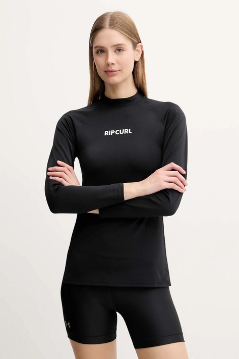 Plavky s dlhým rukávom Rip Curl čierna farba, 17MWRV