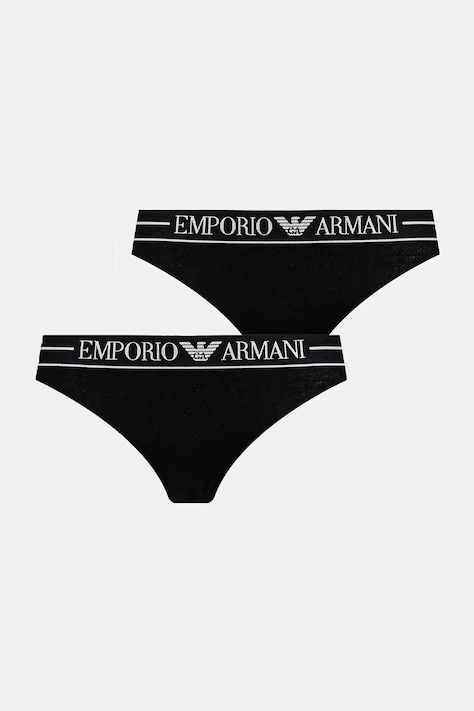 Spodnjice Emporio Armani Underwear 2-pack črna barva, EW000403 AF10881