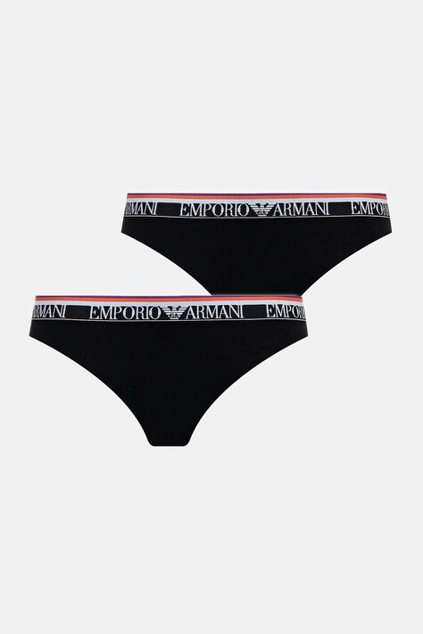 Emporio Armani Underwear chiloti 2-pack culoarea negru, EW000403 AF10883