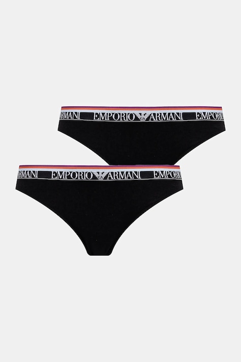 Σλιπ Emporio Armani Underwear 2-pack χρώμα: μαύρο, EW000404 AF10883