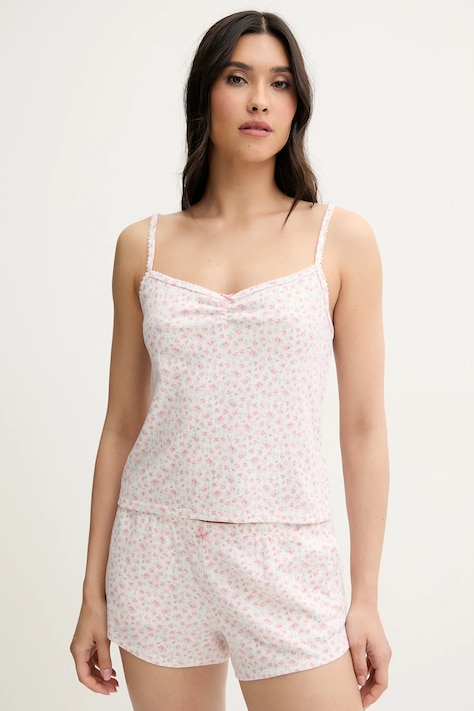 Hollister Co. maiou de pijama culoarea bej, KI346-5034