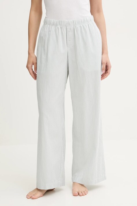 Hollister Co. pantaloni pijama bumbac culoarea verde, KI346-5061
