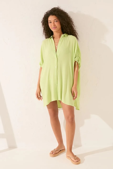 women'secret koszula plażowa kolor zielony 5549920