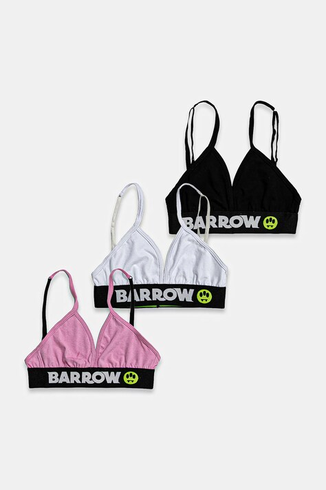 Barrow biustonosz 3-pack kolor czarny bawełniany S5BWWOBR106