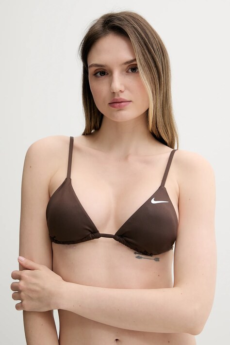 Nike bikini felső barna, enyhén merevített kosaras, NESSF239