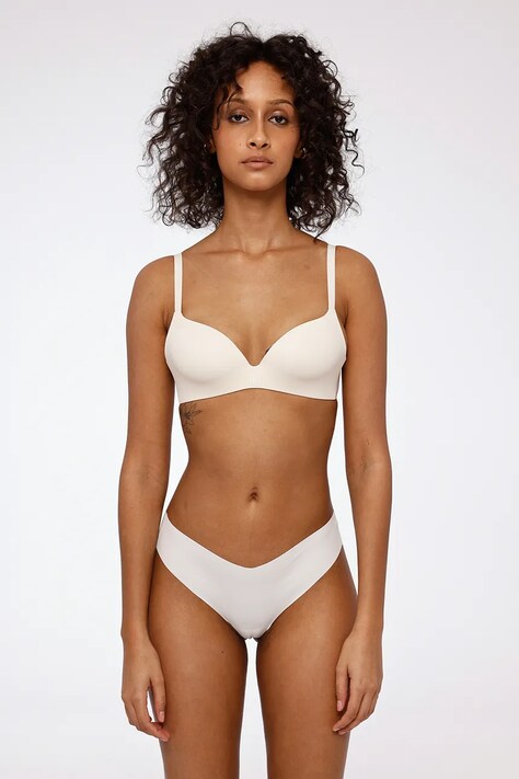 GOD SAVE QUEENS sutien TEARDROP BRA culoarea alb, uni, GSQ-135-116