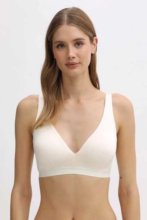 Podprsenka Emporio Armani Underwear béžová barva, hladká, EW000435 AF10891