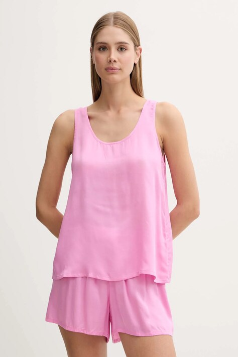 Pyžamo United Colors of Benetton dámské, růžová barva, 41HY3P00S