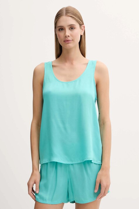 United Colors of Benetton piżama damska kolor turkusowy 41HY3P00S