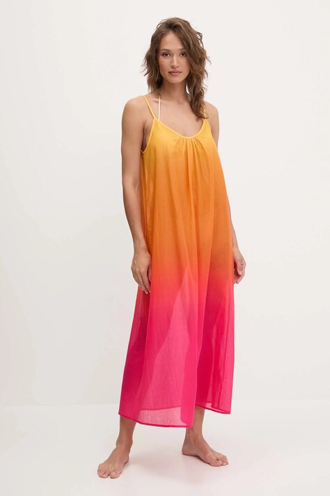 Chantelle rochie de plajă din bumbac AURORA culoarea portocaliu, C16YW1