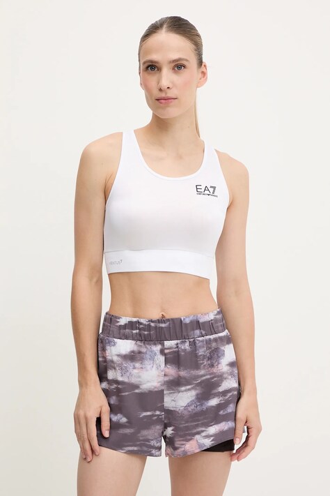 EA7 Emporio Armani sutien sport culoarea alb 8NTH55.TJGBZ