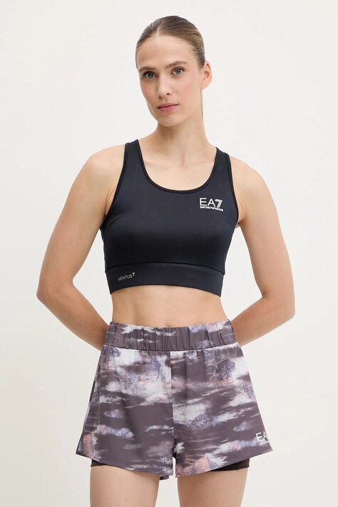 Sportovní podprsenka EA7 Emporio Armani tmavomodrá barva, 8NTH55.TJGBZ