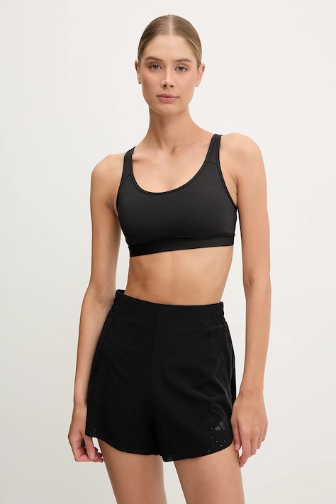 adidas Performance sutien sport All Me Essential culoarea negru, uni, JG1408