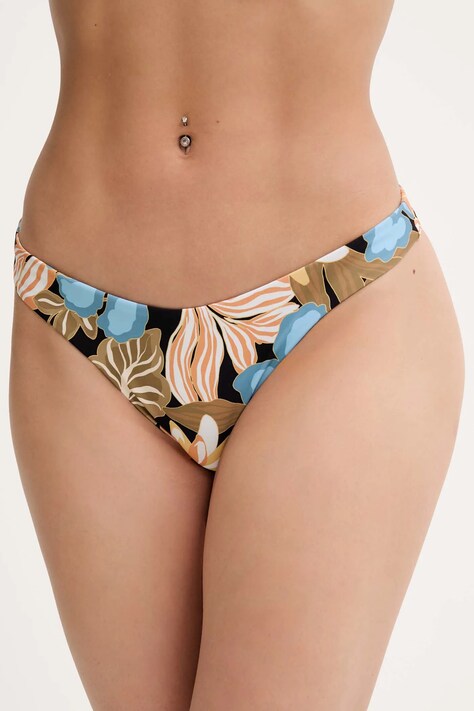 Rip Curl dwuczęściowy strój kąpielowy kolor czarny lekko usztywniona miseczka 0EUWSW