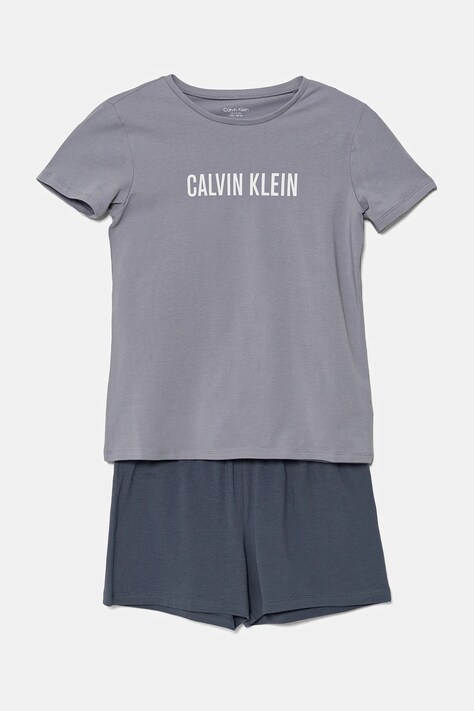 Calvin Klein Underwear pijama copii culoarea violet, cu imprimeu, G80G800739