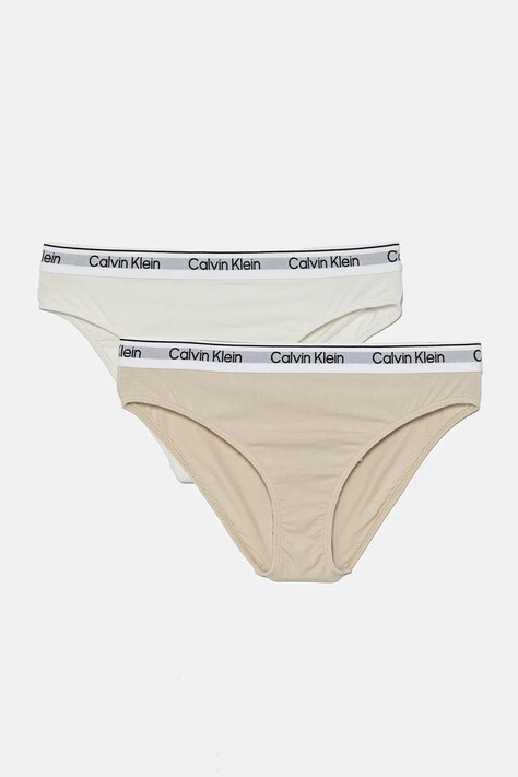 Detské nohavičky Calvin Klein Underwear 2-pak béžová farba, G80G800726