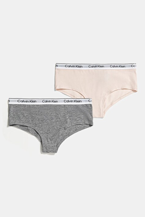 Calvin Klein Underwear figi dziecięce 2-pack kolor szary G80G800727