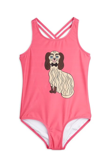 Ολόσωμο παιδικό μαγιό Mini Rodini Dashing dog χρώμα: ροζ, 1100006428