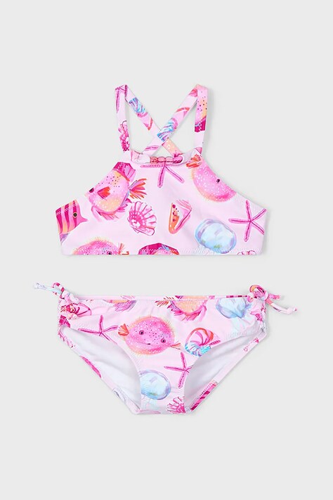 Mayoral costum de baie pentru copii din două piese culoarea roz, 3715