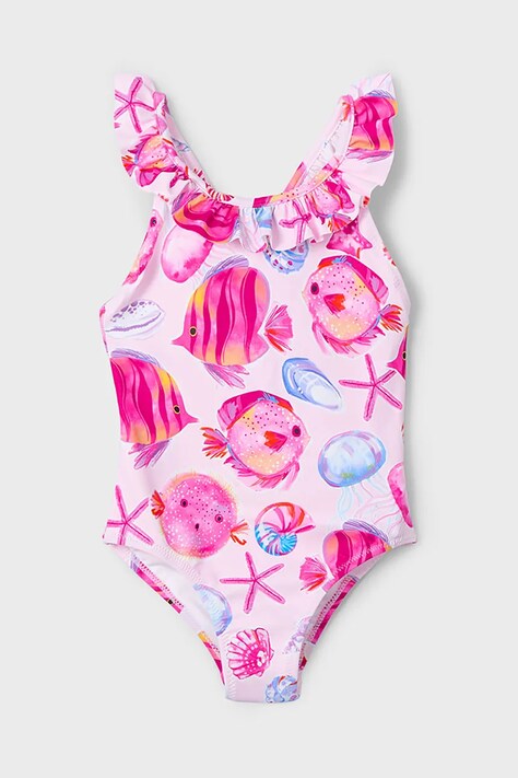 Mayoral costum de baie dintr-o bucată pentru copii culoarea roz, 3719