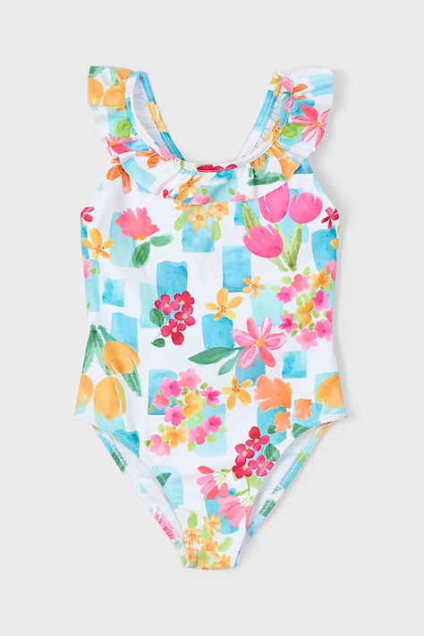 Mayoral costum de baie dintr-o bucată pentru copii culoarea turcoaz, 3719