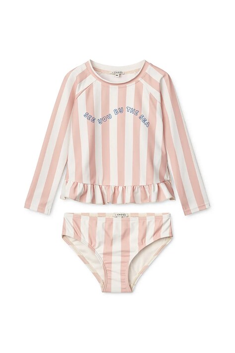 Παιδικό μαγιό δύο τεμαχίων Liewood Dagny Swim Set χρώμα: ροζ, LW19668