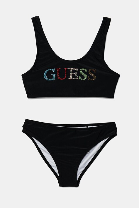 Guess costum de baie pentru copii din două piese 2-pack culoarea negru, J5GZ00 KCA60